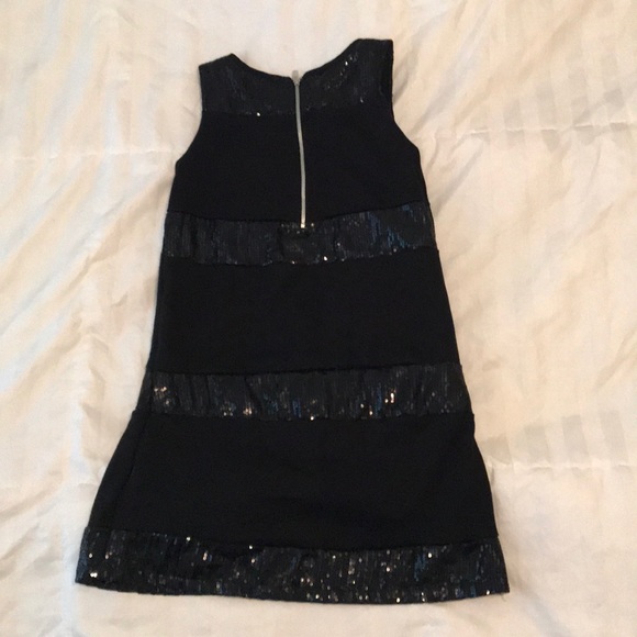 Y&F | Young & Free Black Dress with Sequins 8-9 Y - Picture 3 of 5